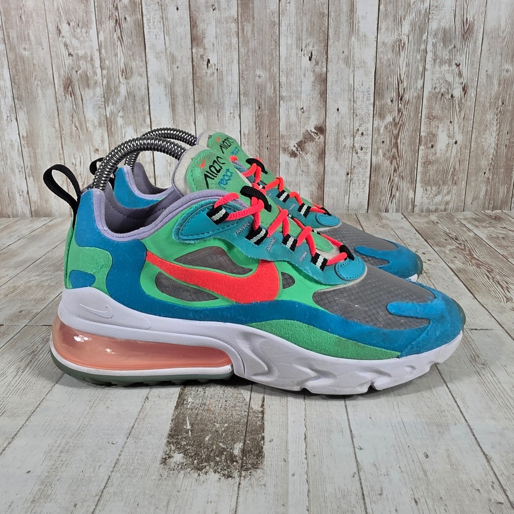 Nike Air Max 270 React‎ Oracle Aqua Ghost Green Womens 6.5 AT6174-300